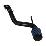 Injen SP Series black aluminum cold air intake kit with SuperNano-Web dry filter and replacement washer reservoir.
