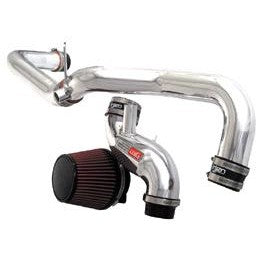Injen RD Series cold air intake system in wrinkle red finish with a dry air filter for 2002-2007 Subaru WRX and STI.