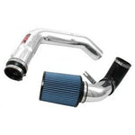 Polished 6061-T6 aluminum Injen SP Series cold air intake pipe with red SuperNano-Web dry filter for Honda Accord.