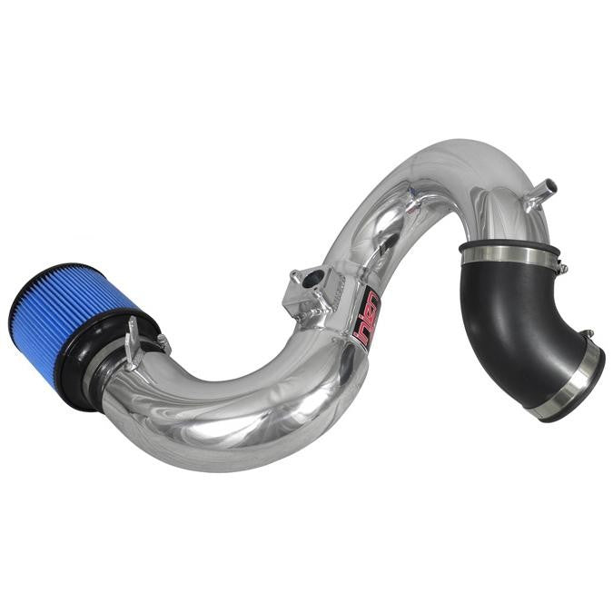 Polished Injen SP Series short ram air intake with blue SuperNano-Web dry filter for 2012-2014 Honda Civic Si 2.4L
