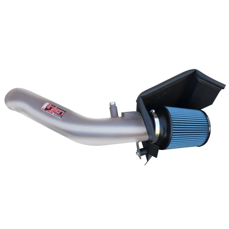 Injen SP Series polished aluminum short ram intake with SuperNano-Web dry filter and custom heat shield for BMW 3.0L