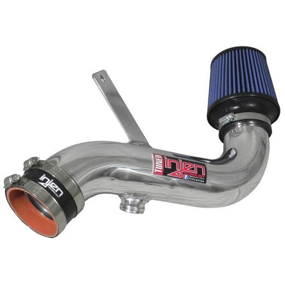 Injen SP3040P polished aluminum short ram intake with blue SuperNano-Web dry air filter for Volkswagen Passat 2.5L.