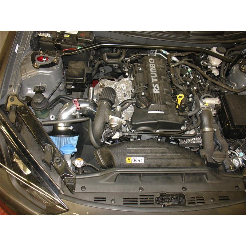 Injen SP1387P polished aluminum short ram intake with heat shield and dry air filter for 2013-2014 Hyundai Genesis Coupe
