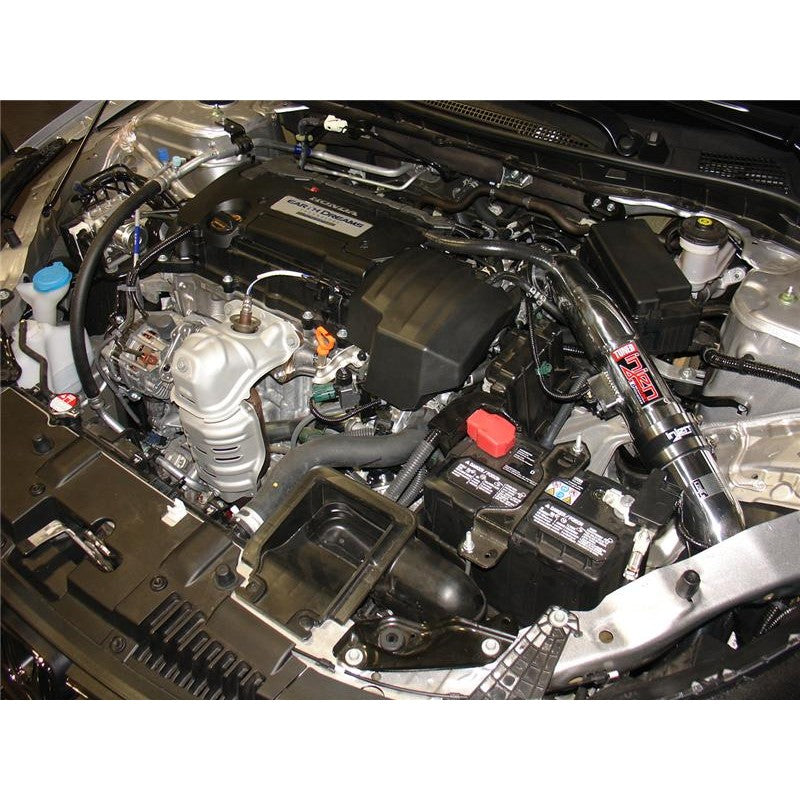 Injen SP Series polished 6061-T6 aluminum cold air intake system with SuperNano-Web dry filter for 2.4L Honda and Acura.
