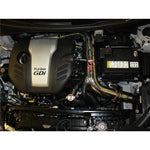 Black Injen SP Series cold air intake with aluminum piping and SuperNano-Web dry filter for 1.6L Hyundai Veloster.