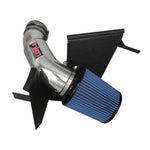 Injen PowerFlow polished aluminum short ram intake with heat shield and blue SuperNano-Web dry filter for 6.4L V8.