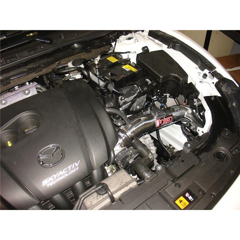 Injen SP Series black aluminum cold air intake system with SuperNano-Web dry filter for 2014-2017 Mazda 6.