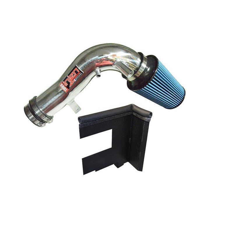 Injen SP Series black short ram intake with 6061-T6 aluminum piping, heat shield, and SuperNano-Web dry filter.