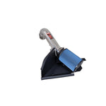 Injen SP Series polished aluminum short ram intake tube with dry air filter and black heat shield assembly.