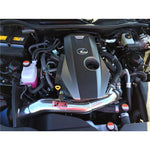 Polished Injen SP Series short ram air intake with SuperNano-Web dry filter and custom heat shield for Lexus 2.0L