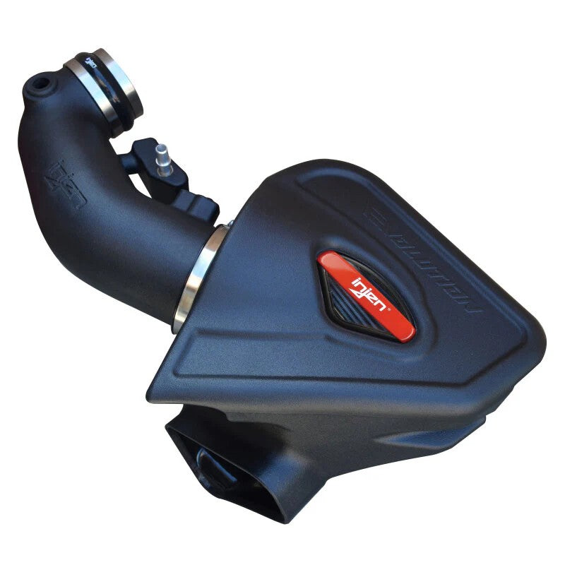 Injen Evolution sealed air intake system with black XLPE housing and SuperNano-Web dry filter for 2016-2023 Camaro SS.