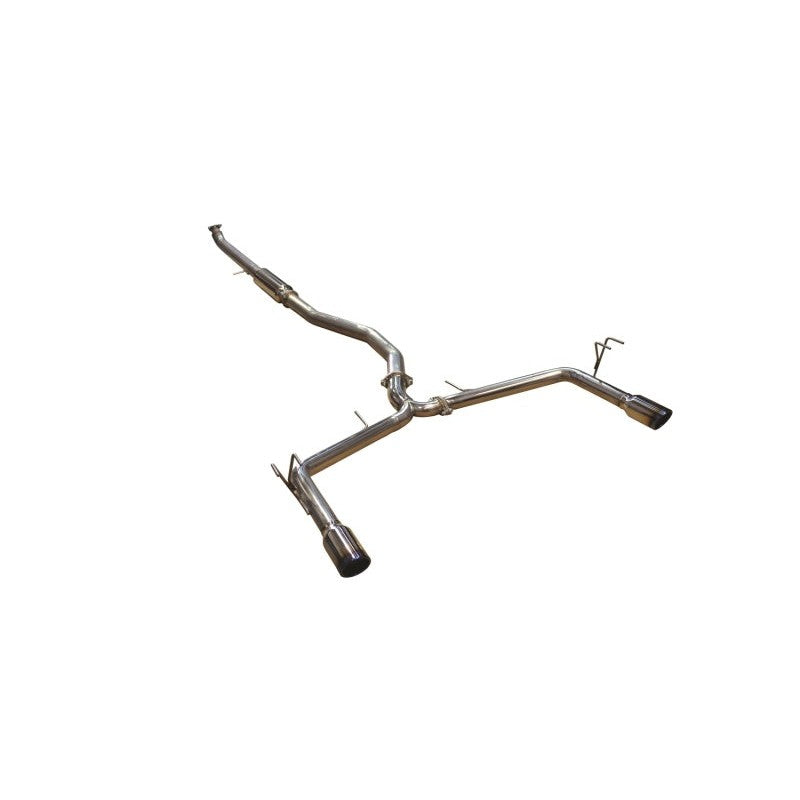 Injen 304 stainless steel cat-back exhaust with dual burnt titanium tips for 2016-2021 Honda Civic Sedan