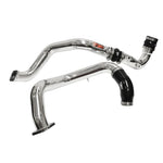 Injen SES1573ICP polished aluminum intercooler pipe kit with black silicone couplers for 2016-2021 Honda Civic 1.5L Turbo.