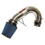 Polished Injen SP Series 6061-T6 aluminum cold air intake tube with a SuperNano-Web dry air filter for Audi A4 2.0T.