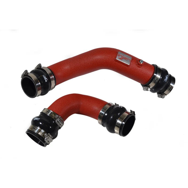 Injen SES1582ICPWR Wrinkle Red 6061-T6 aluminum intercooler piping kit for 2017-2021 Honda Civic Type R.