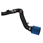 Injen SP Series black 6061-T6 aluminum cold air intake system with dry SuperNano-Web filter for 1.6L Nissan Sentra.