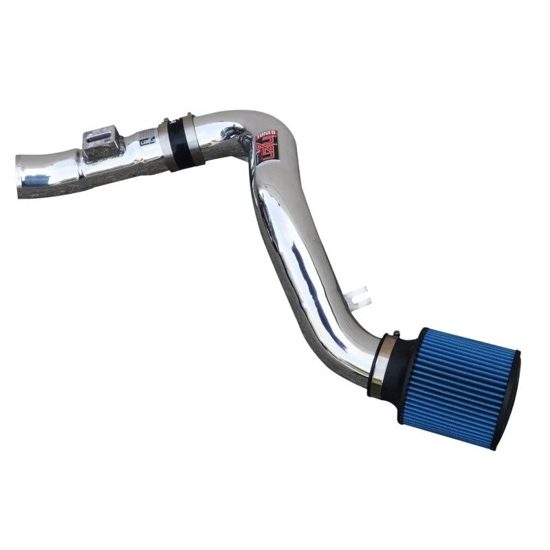 Polished Injen SP Series cold air intake system with blue SuperNano-Web dry filter for Nissan Sentra 1.6L Turbo