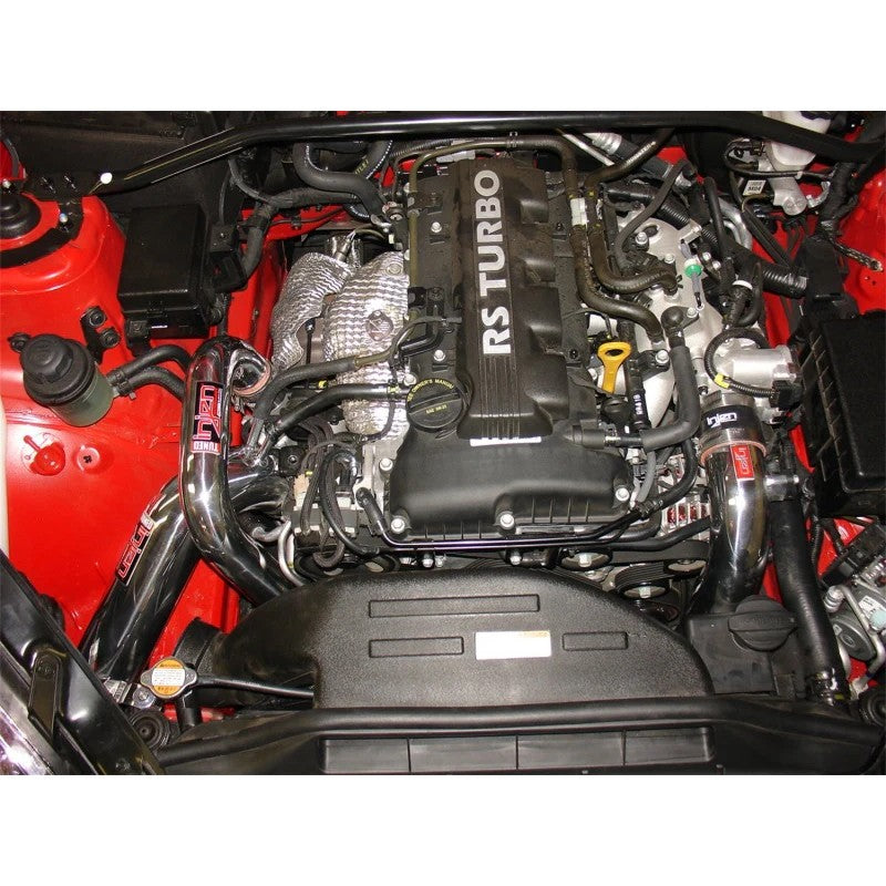 Injen SES1385ICP polished 6061-T6 aluminum hot and cold side intercooler piping kit with silicone couplers and clamps.