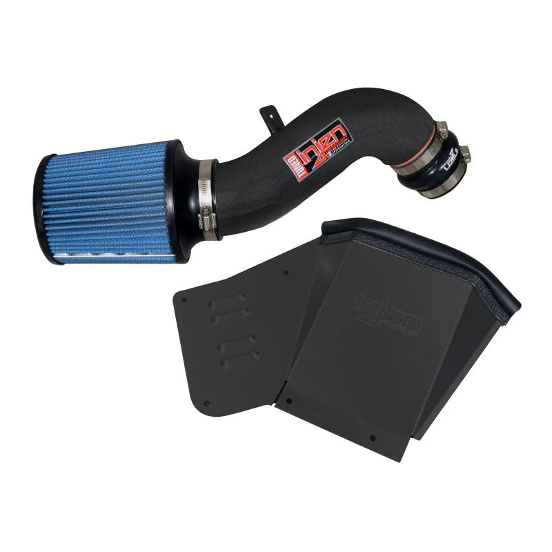 Injen SP Series black aluminum short ram intake with dry air filter and heat shield for Audi S4 and S5 3.0L.