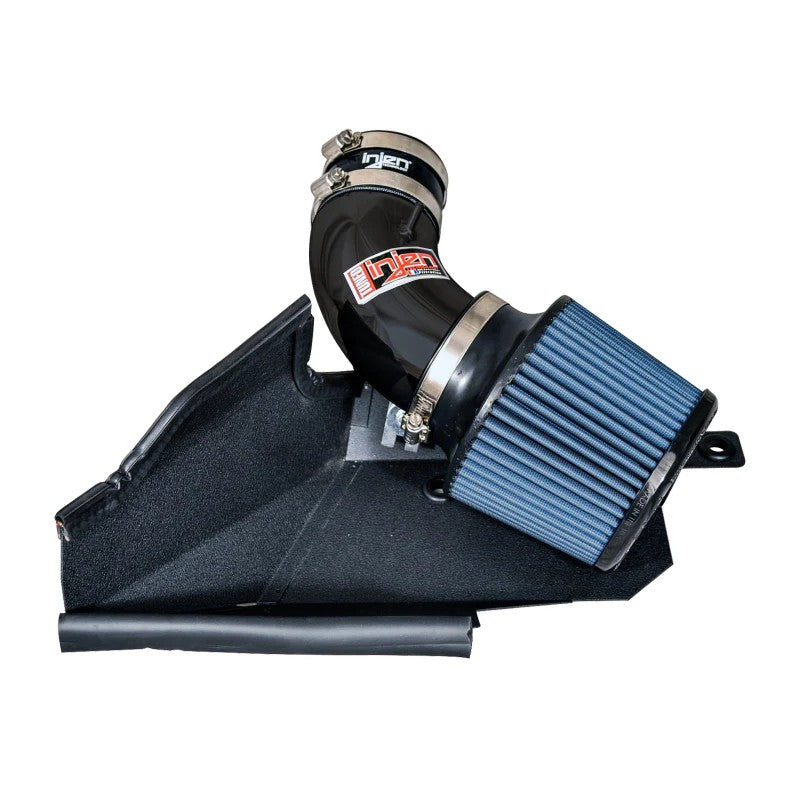 Injen SP Series black short ram intake with 6061-T6 aluminum tubing, dry filter, and heat shield for 2015 VW Golf TDI.