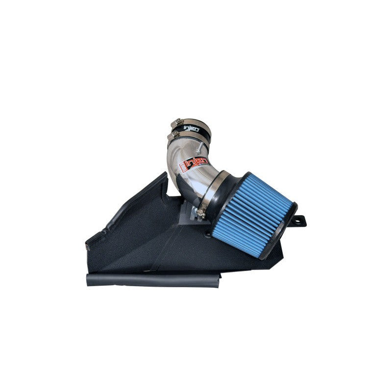 Polished Injen SP Series short ram intake system with black heat shield and dry air filter for 2015 VW Golf TDI