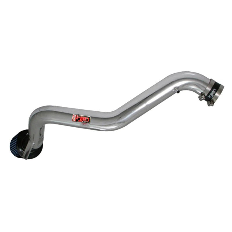 Polished 6061-T6 aluminum Injen RD Series cold air intake system with SuperNano-Web dry air filter for Honda and Mitsubishi.