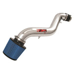 Polished aluminum short ram intake tube with blue SuperNano-Web dry filter for 1998-2002 Honda Accord 4-cylinder.