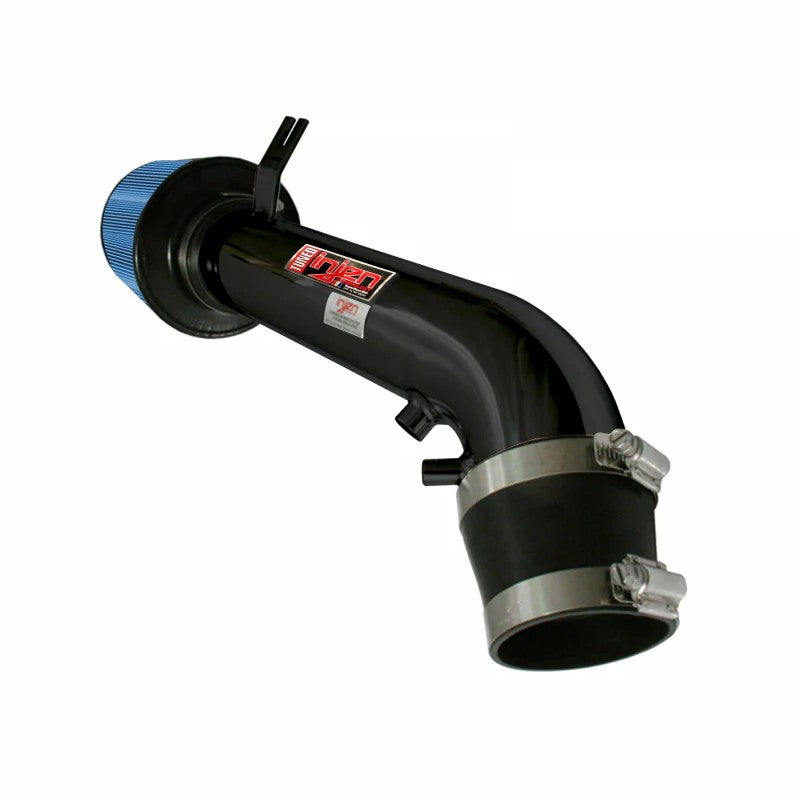 Black powder-coated Injen IS Performance short ram intake for 1999-2000 Honda Civic Si with dry air filter.