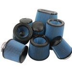 Injen X-1015-BR conical air filter with black 8-layer oiled cotton gauze and a 3.5-inch mounting flange.