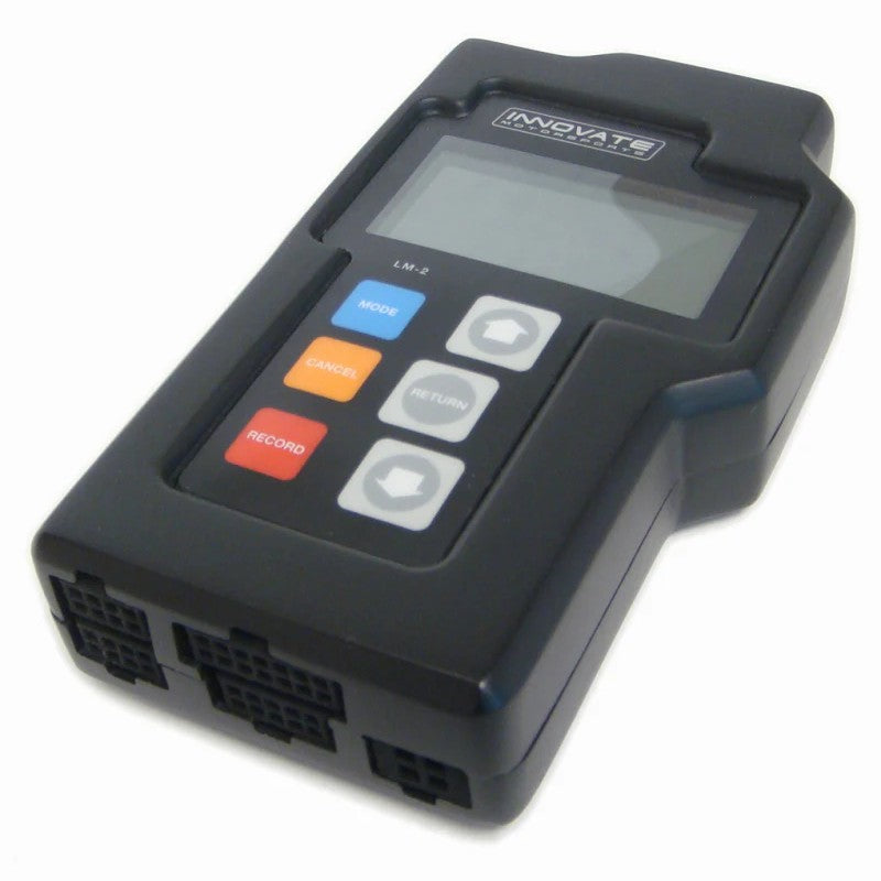 Innovate LM-2 handheld dual wideband O2 controller kit with 18-foot cables and exhaust clamps.