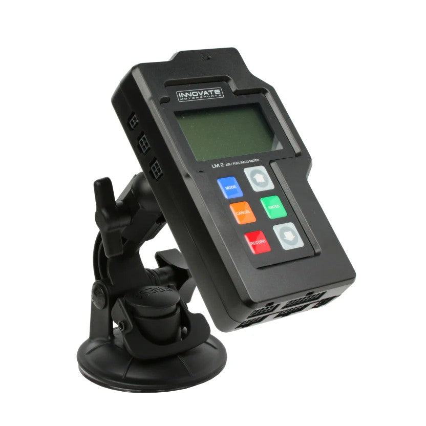 Innovate Motorsports LM-2 suction cup windshield mount with adjustable mounting cradle