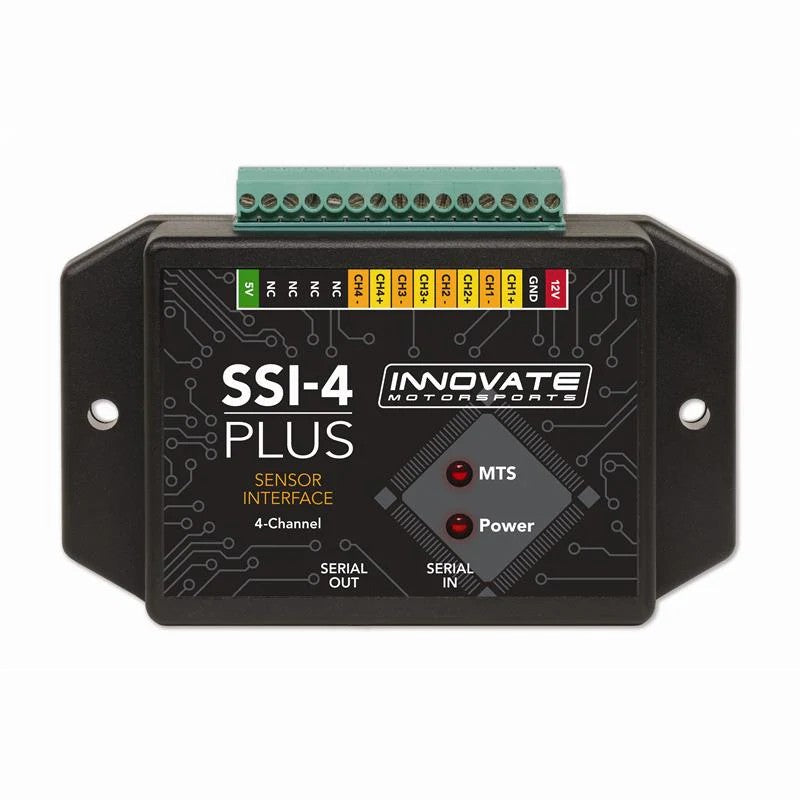 Innovate Motorsports SSI-4 Plus 4-channel simple sensor interface module with MTS serial ports.