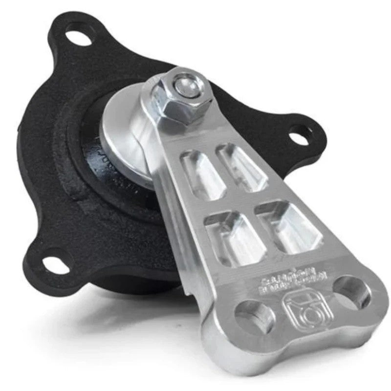 Innovative Mounts billet aluminum passenger side engine mount with 75A black polyurethane bushing for 02-06 Acura RSX.