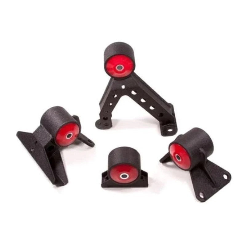Innovative Mounts black steel engine mount set with 75A polyurethane bushings for Mitsubishi Evolution X