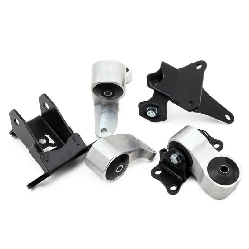 Innovative Mounts CNC-machined billet aluminum engine mount kit with 75A black bushings for 2012-2015 Civic Si K24Z7