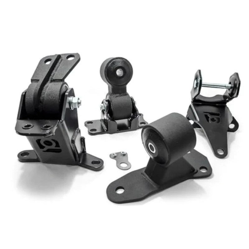 Innovative Mounts black steel engine mount kit with 75A polyurethane bushings for 2012-2015 Honda Civic Si K24Z7.