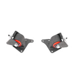 Innovative black steel engine mounts with 60A polyurethane bushings for 1990-1993 Mazda Miata 1.6L