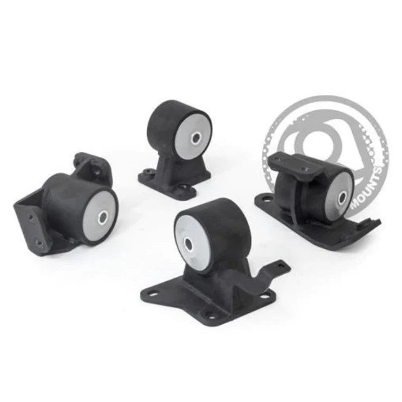 Innovative Mounts black steel engine mount kit with 75A bushings for 1990-1999 Toyota MR2.