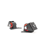 Innovative black steel replacement engine mounts with 60A bushings for 1994-1997 Mazda Miata 1.8L