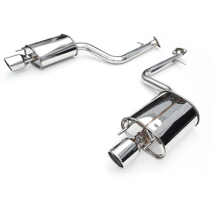 Invidia Q300 stainless steel cat-back exhaust system with flat-bottom muffler for 2002-2006 Acura RSX Type-S.