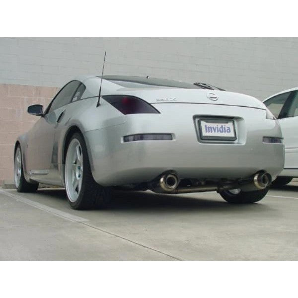 Invidia N1 Regular 60mm Y-pipe back exhaust system with canister muffler for 2003-2009 Nissan 350Z