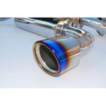 Invidia Gemini cat-back exhaust system with stainless steel piping and dual rolled titanium tips