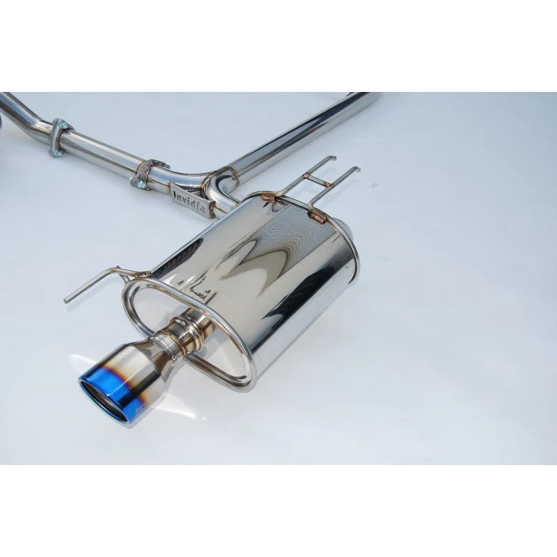 Invidia Q300 stainless steel cat-back exhaust system with rolled titanium tips for 2004-2008 Acura TSX.