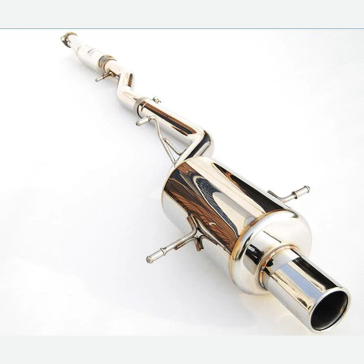 Invidia G200 stainless steel cat-back exhaust system with rolled tip for Subaru Forester XT