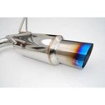 Invidia Dual N1 cat-back exhaust system with single layer titanium tips for 2008-2014 Subaru WRX STI Hatchback.