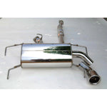 Invidia Q300 cat-back exhaust system for 2008-2014 Subaru WRX Hatch featuring stainless steel piping and single rolled tip.