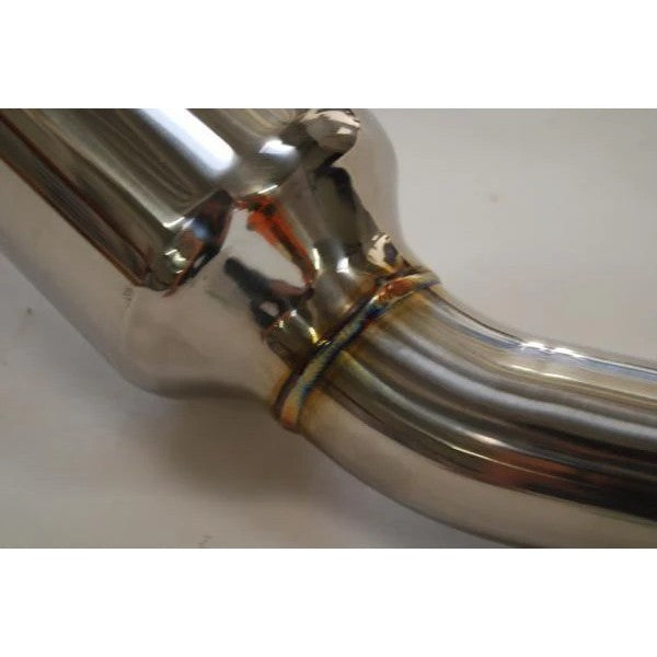 Invidia stainless steel front pipe with integrated EA300 cell high-flow catalytic converter