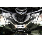 Invidia Q300 axle-back exhaust system featuring dual rolled stainless steel tips for Lexus IS250 and IS350.
