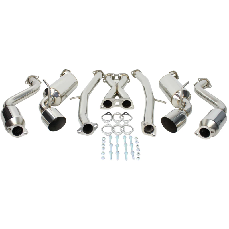 Invidia N1 GT dual cat-back exhaust system with polished stainless steel tips for 2009+ Nissan 370Z