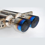 Invidia Gemini stainless steel cat-back exhaust system with burnt titanium tips for 2017+ Honda Civic Hatchback Sport